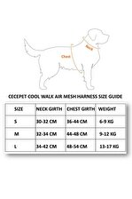 CecePet Cool Walk Air Mesh Kırmızı Köpek Göğüs Tasması