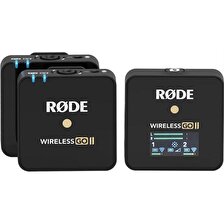 Rode Wireless Go II 2 Konuşmacılı Kablosuz Mikrofon (Siyah)
