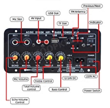 Oto&Motorsiklet&Ev Subwoofer Amfi-Equalizer
