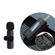 Kablosuz Yaka Mikrofonu 3.5mm çok yönlü kondenser yaka mikrofon