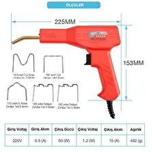 Yate10 Plastik Tel Kaynak Makinası 50w/220v+500 Adet Tel