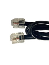 Telefon Köken Hat Kablosu 1,5 Metre 6P2C Pluglu Siyah 250 Adet