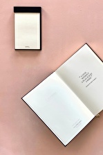 Simsiyah Notepad Noktalı Not Defteri 9 x 15 cm.