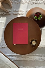 Vişne Kırmızısı Notebook Noktalı Defter 15 x 21 cm.