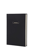 Simsiyah Notebook Noktalı Defter 15 x 21 cm.