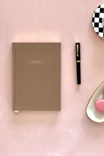 Sütlü Kahve Notebook Noktalı Defter 15 x 21 cm.