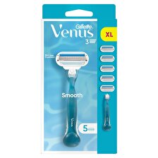 Gillette Venus Smooth Tıraş Makinesi + 5 Adet Yedek Başlık