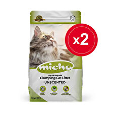 Micho İnce Taneli Topaklanan Kedi Kumu 2x7.5 Kg Yeni Ambalaj Yeni Formül