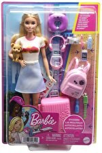 Barbie Seyahatte Bebeği ve Aksesuarları HJY18 