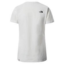 The North Face  Kadın S/S EASY Tişört Beyaz-XS