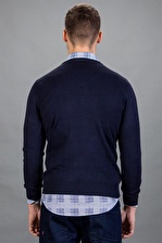 Tudors Slim Fit Dar Kesim V Yaka Pamuklu Erkek Kaz