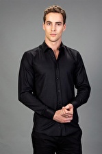 Tudors Modern Slim Fit Dar Kesim Armürlü Erkek Gömlek