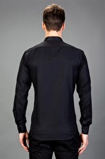 Tudors Modern Slim Fit Dar Kesim Armürlü Erkek Gömlek