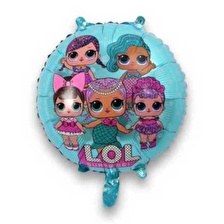 1 ADET LOL BEBEK FOLYO BALON LİSANSLI 45 cm 18 '' HELYUM UYUMLU