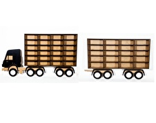 Ahşap 3mm MDF Hot Wheels  Oyuncak Araba  için Kamyon Standı Duvar Rafı