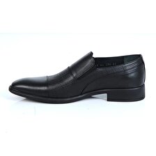 Berenni M270 Siyah Kauçuk %100 Deri Erkek Klasik Ayakkabı