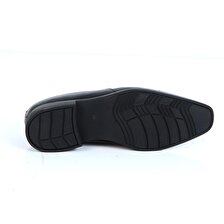 Berenni M270 Siyah Kauçuk %100 Deri Erkek Klasik Ayakkabı