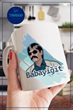 Baskılı Kupa Bardak Seramik Mug - Babayiğit