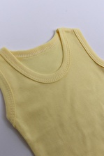 Unisex Bebek Sarı Düz 0-36 Ay Çıtçıtlı Body 4195-1B