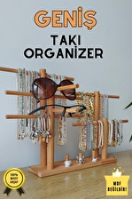 Takı Organizer Ahşap Takı Askısı GENİŞ Takı Standı. Kolye Askısı Takı Düzenleyici