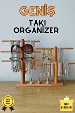 Takı Organizer Ahşap Takı Askısı GENİŞ Takı Standı. Kolye Askısı Takı Düzenleyici