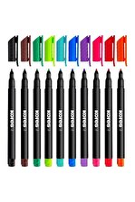 Asetat Kalemi 10 Renk 1.0 Mm 1 Paket Cd Kalemi M Keçe Uçlu Kalem Silinmez Renkli Permanent Kalem