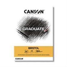 Canson Graduate Bristol Çizim Defteri 180g 20 Yaprak A5