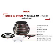 Tefal Ingenio XL Intense Titanyum 2X 12 Parça Tencere Tava Seti