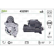 MARS MOTORU 12V 9 DIS 1.2KW BERLINGO C2 C3 C4 NEMO SAXO XSARA P106 P205 P206 P306 P307 P309 P1007 BIPPER TU3AES 1.4 8V - VALEO 432591