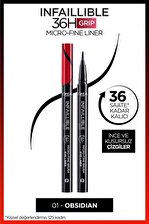 L'Oréal Paris Infaillible 36H Grip Micro Fine Eyeliner 01 Obsidian - Siyah