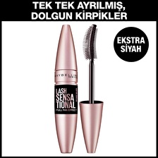 Maybelline Lash Sensational Intense Black Fiber Fırça Siyah Rimel