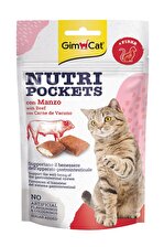 Gimcat Nutri Pockets Biftekli Granül Yetişkin Kedi Ödülü 60 g 