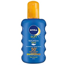 Nivea Sun Koruma & Nem 50+ Faktör Hassas Ciltler İçin Renksiz Yüz Güneş Koruyucu Sprey 200 ml