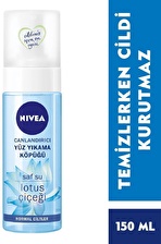 Nivea Normal Cilt için Canlandırıcı Lotus Çiçeği Yüz Temizleme Köpüğü 150 ml 