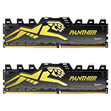 Apacer Panther Black-Gold 16GB (2x8GB) DDR4 3200MHz CL16 Gaming Ram (AH4U16G32C28Y7GAA-2)