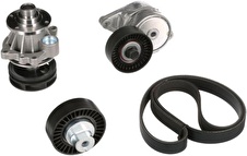SU POMPASI + KANALLI KAYIS SETI GERGI RULMANI+GERGI KUTUGU+DEVIRDAIM+KAYISBMW E39 E38 E46 E53 - GATES KP16PK1540