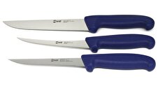 Ivo 41005 EuroProfessional 3lü Mavi Kasap Bıçağı Seti