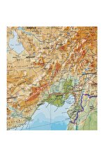 Kabartma Türkiye Haritası Bölgeler 70x100