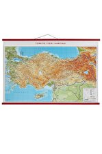 Kabartma Türkiye Haritası Bölgeler 70x100