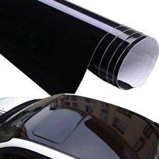 Koruma Tabakalı Cam Tavan Görünüm Kaplama Folyosu 135 cm x 100 cm Piano Black Torpido Kaplama
