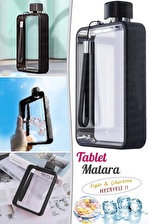 Düz Tablet Su Şişesi Figürlü Matara Sticker A5 Fitness Su Şişesi Taşınabilir Askı Meşrubat Kutusu