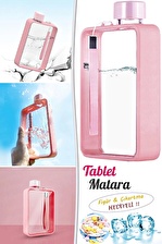 Figürlü Tablet Suluk Motivasyon Sticker A5 Fitness Su Şişesi Taşınabilir Askılı Meşrubat Matarası