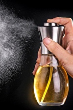 Yağdanlık Cam Sprey Şişesi Ayçiçek Zeytinyağı Sirke Püskürtücü Limon Sos Yağ Püskürtme Şişesi