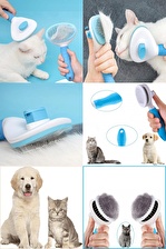 Kedi Fırça ve Tarağı Kıl Tüy Toplama Basmalı Tiftik Kedi Köpek Evcil Hayvan Temizleme Masaj Aleti