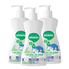 Siveno %100 Doğal Sıvı Kastil Sabun Lavanta Yağlı Yoğun Nemlendirici Arındırıcı Bitkisel Vegan 300 ml X 3 Adet
