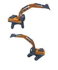 Metal Kepçe Dozer ve Forklift Set 3'lü GWL Oyuncak İş Makinaları Seti 