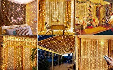 2x2 Metre 8 Fonksiyonlu Animasyonlu Kumandalı Perde Led Işık Kalın Telli Saçak Led Işık 240 Led