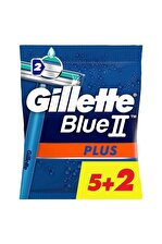 Gillette Blue 2 Plus 7'li Çift Bıçaklı Tüm Cilt Tipleri İçin Kullan At Tıraş Bıçağı