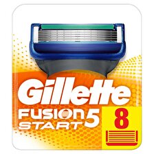 Gilette Fusion Start 8'li 5 Bıçaklı Tüm Cilt Tipleri İçin Bıçak Yedeği