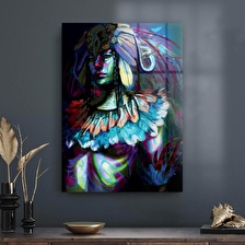 Decovetro Cam Tablo Abstract Woman Shaman